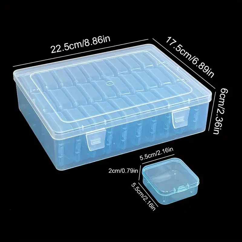Transparent Grid Storage Box Set — image 3