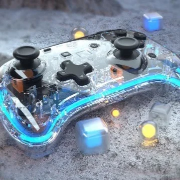Transparent Wake-up Switch Professional Left-handed And Right-handed Gaming Controller — image 2
