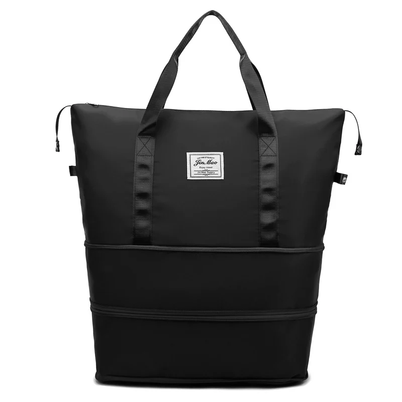 Travel Bag Large Capacity Double Expansion Portable Sports Gym Student Luggage Storage — variant image