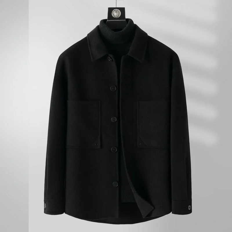 Trench Coat Shirt-style Wool Overcoatnon-cashmere — image 2