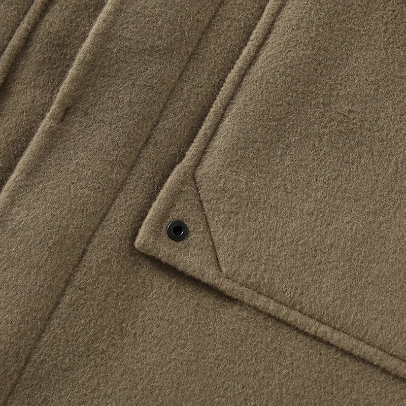 Trench Coat Shirt-style Wool Overcoatnon-cashmere — image 4