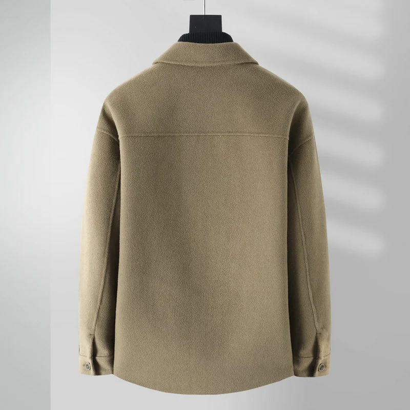 Trench Coat Shirt-style Wool Overcoatnon-cashmere — image 5