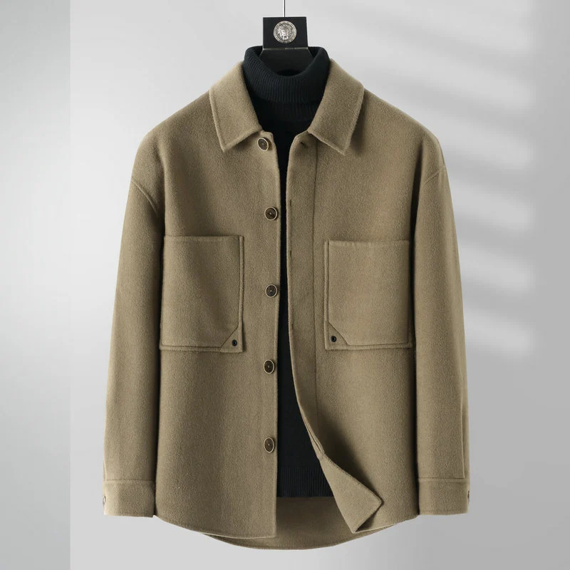 Trench Coat Shirt-style Wool Overcoatnon-cashmere — image 1