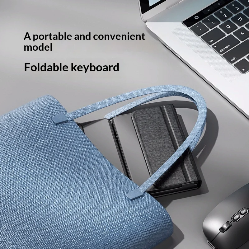 Tri-fold Keyboard, Wireless Bluetooth Foldable Mini Suitable For Desktop PC Sets — image 2