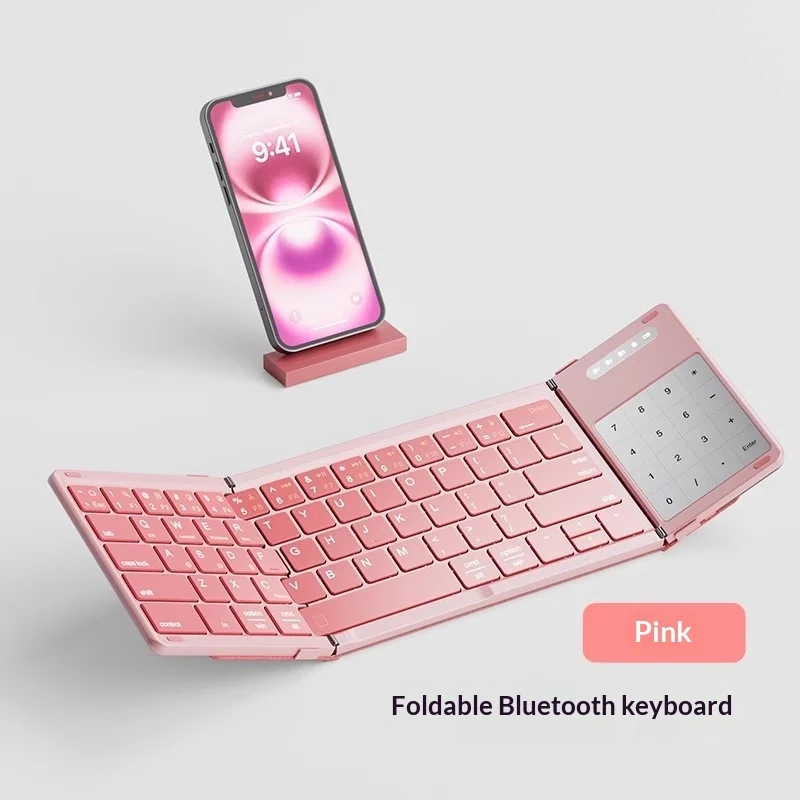 Tri-fold Keyboard, Wireless Bluetooth Foldable Mini Suitable For Desktop PC Sets — variant image