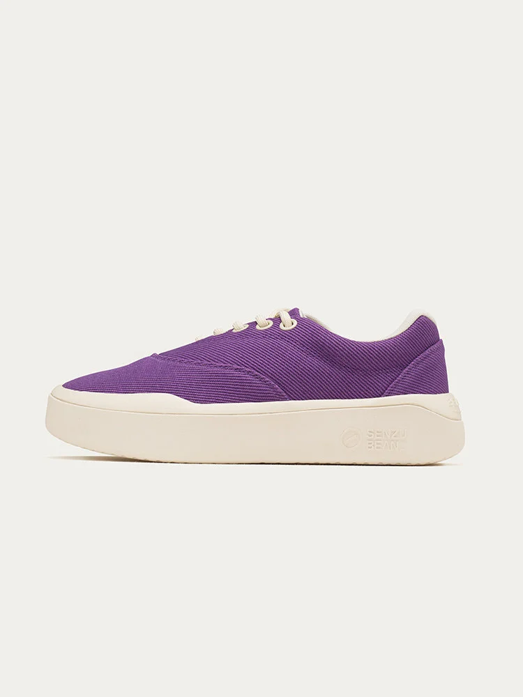 Twill Sporty-casual Low-top Flat Sneakers — image 3