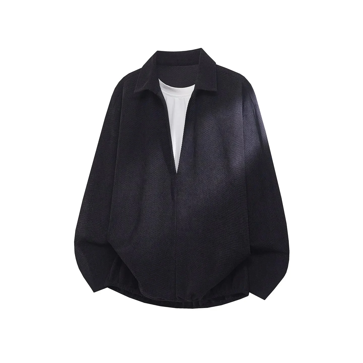 Two Fake Loose-fitting Shirt Hoodies For Men — image 1