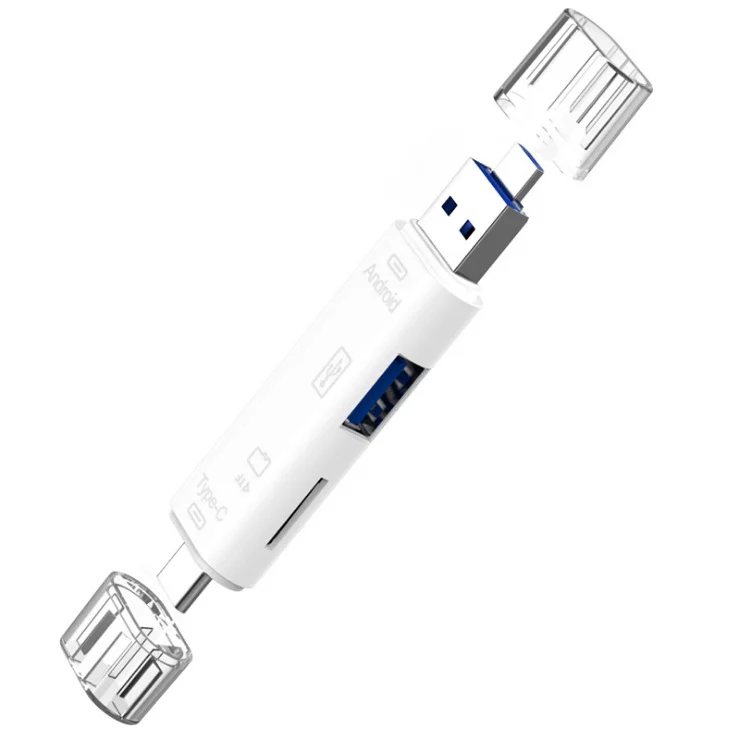 Type-c Micro USB To OTG Hub Adapter With TF Card Reader — image 4