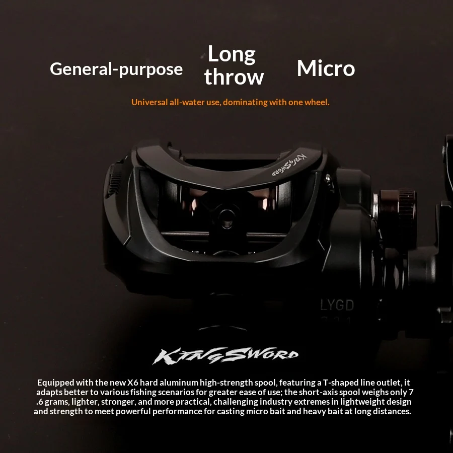 Ultra-light Carbon-fiber Main Body Long-cast Baitcasting Reel — image 2