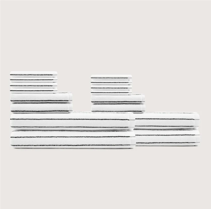 Ultrasoft Stripe Towel Set — image 7