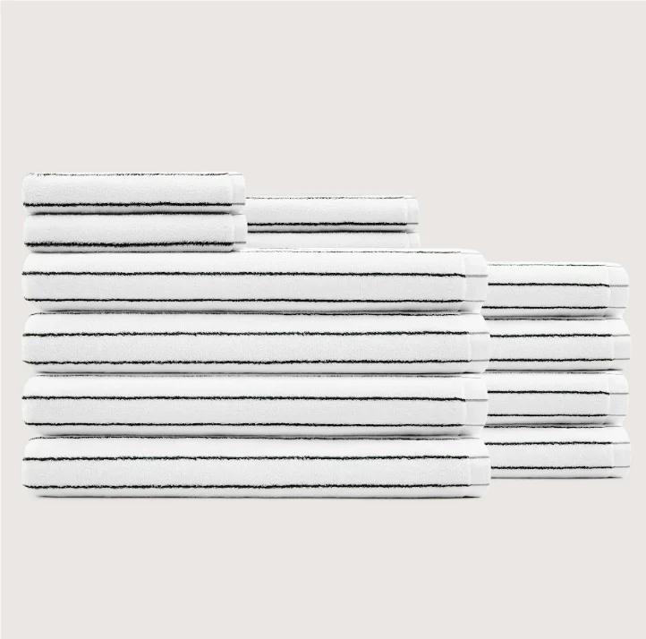 Ultrasoft Stripe Towel Set — image 6