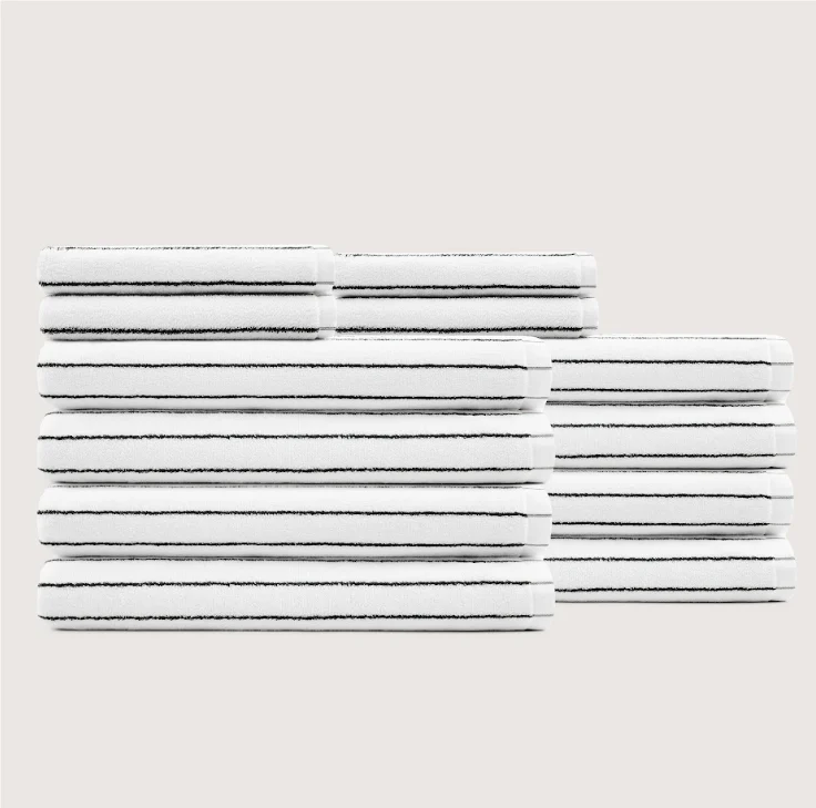Ultrasoft Stripe Towel Set — variant image