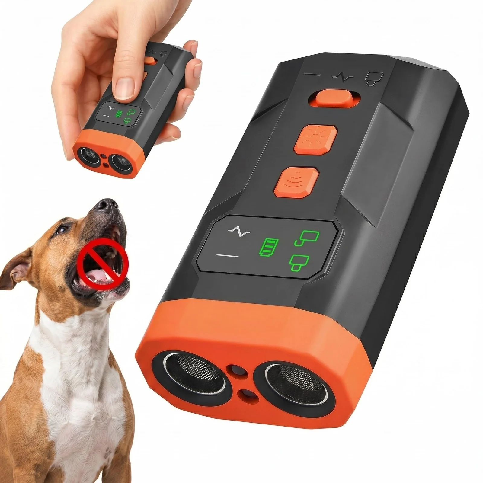 Ultrasonic Dog Bark Deterrent Device, 33FT Effective Range Indoor Outdoor Use, Safe &… — image 2