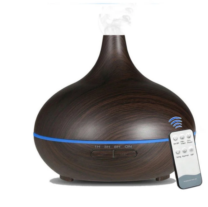 Ultrasonic Wood Grain Seven-color Humidifier For Home, Office, Bedroom, Essential Oil,… — image 3