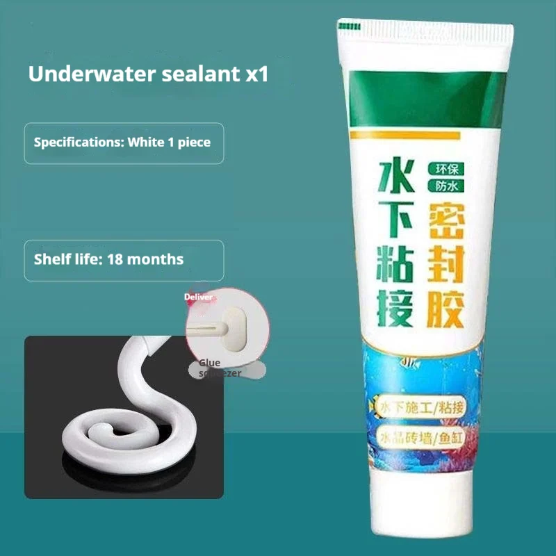 Underwater Adhesive Sealant For Leak Prevention, Glass Fish Tank Leakage — image 3