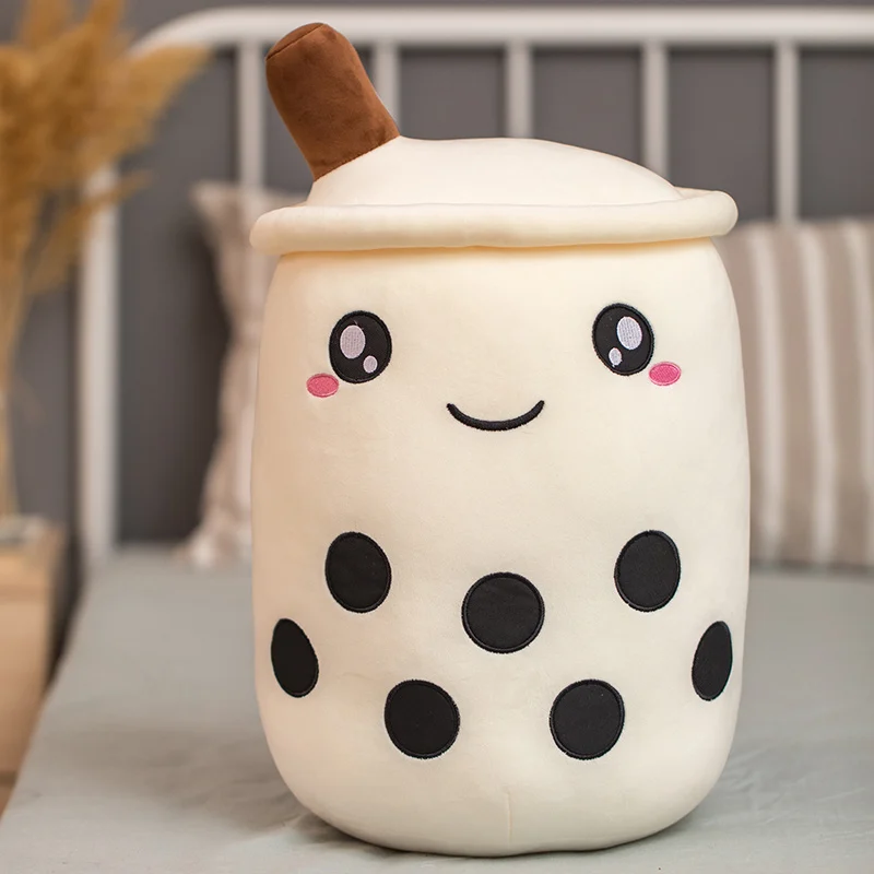 Unique Soft Teddy Plush Boba Milk Tea Plushie Toy Stuffed Fruit Shape Taste Hug Pillow… — image 2
