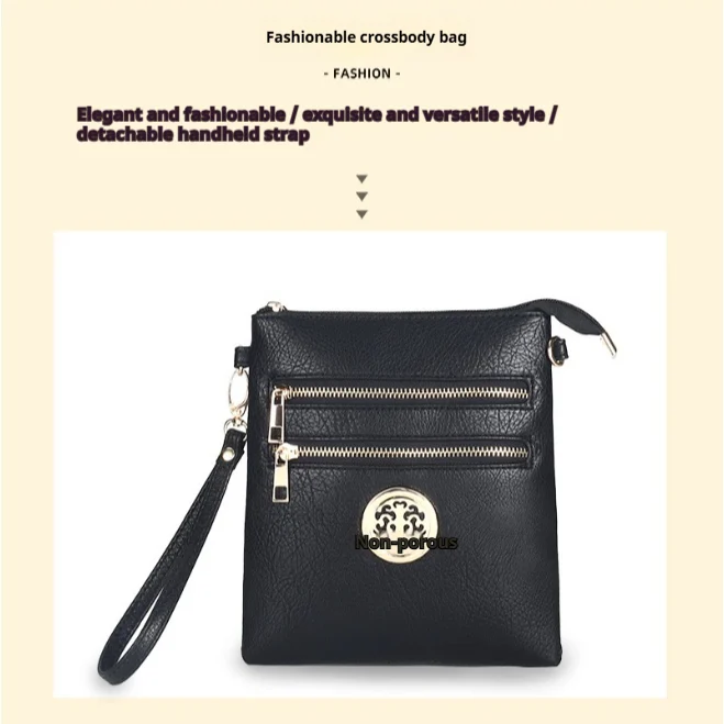Unisex Solid-color Crossbody Handbag Casual And Versatile Single-shoulder Bag — image 5
