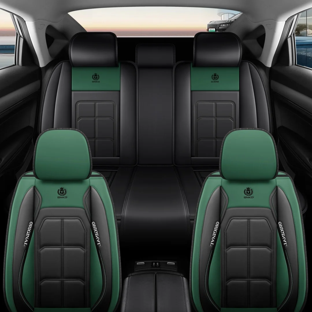 Universal 5 Seats Full Leather Car Seat Covers 8 Optional Colors Wear Resistant Auto… — image 16