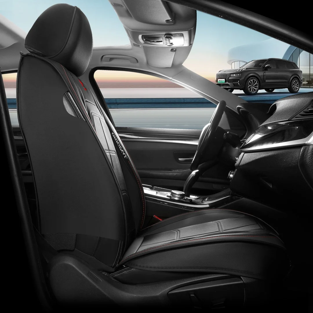 Universal 5 Seats Full Leather Car Seat Covers 8 Optional Colors Wear Resistant Auto… — image 3