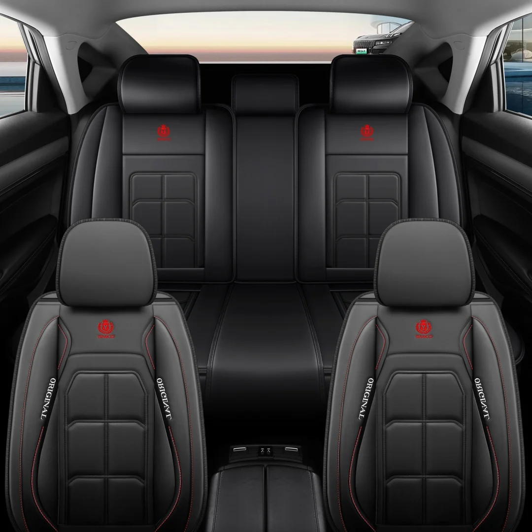 Universal 5 Seats Full Leather Car Seat Covers 8 Optional Colors Wear Resistant Auto… — image 15