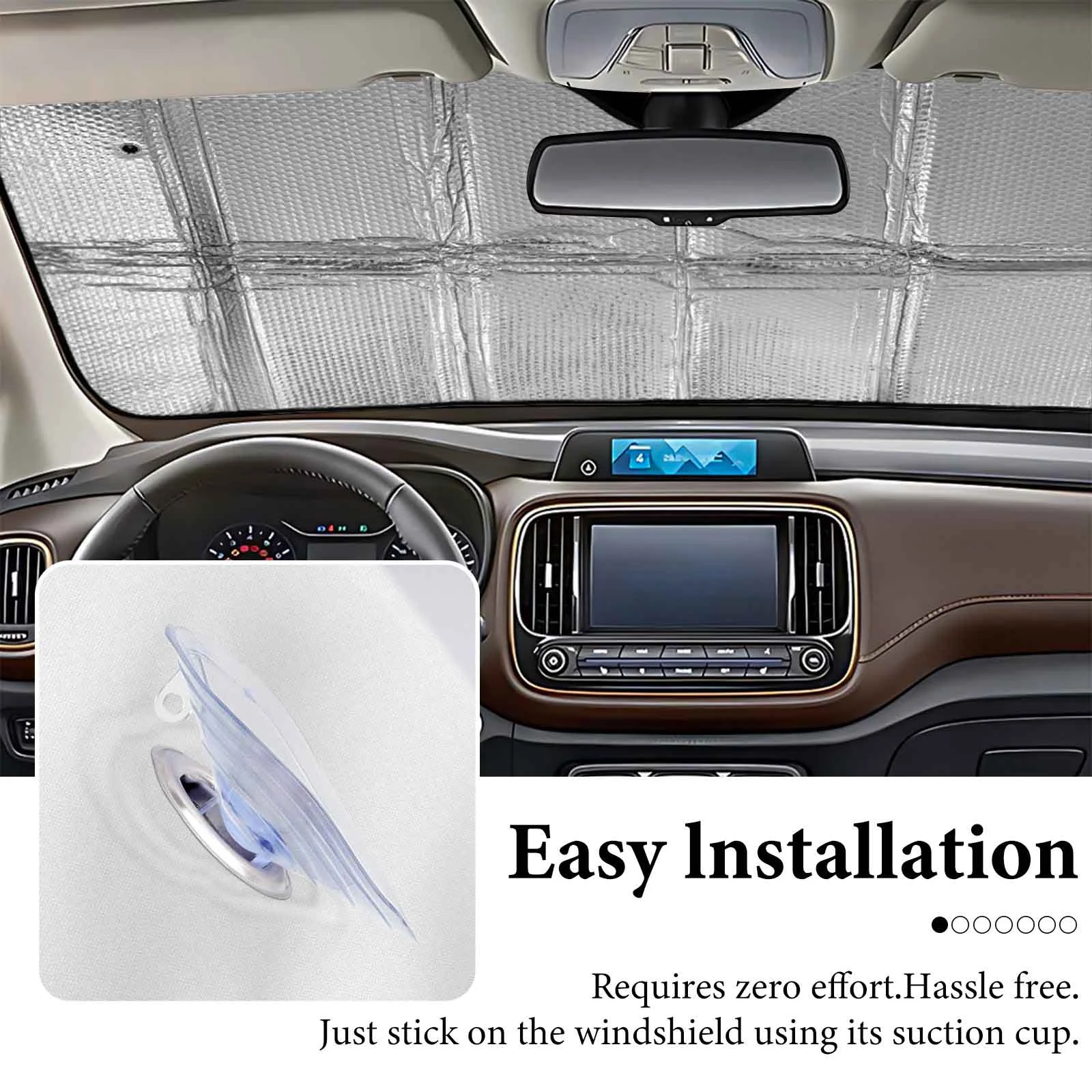 Universal Car Sun Visor, Featuring Digital Printing Of Blue Butterfly Pattern On… — image 5