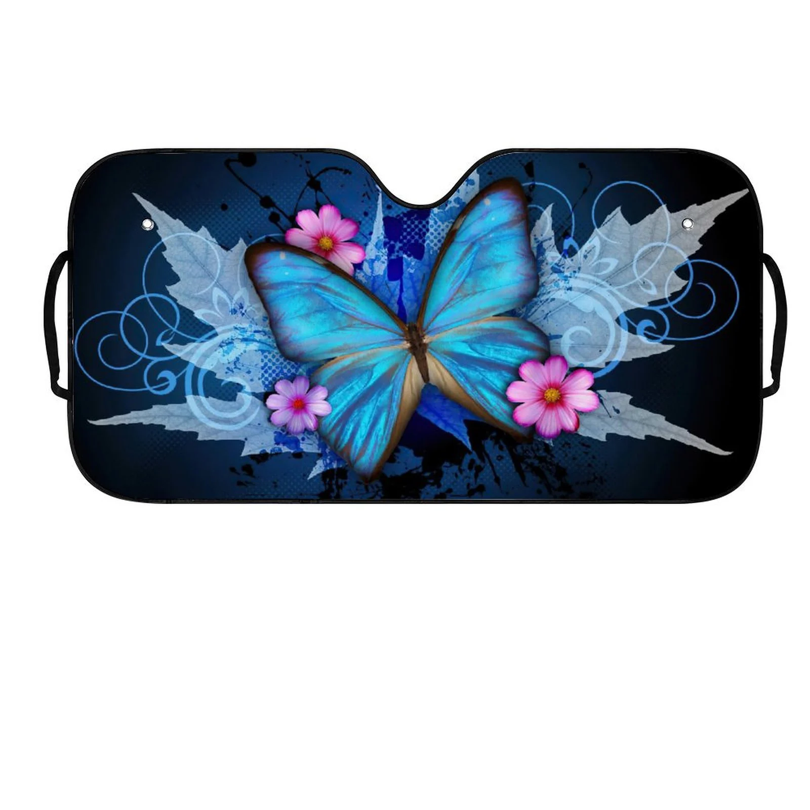 Universal Car Sun Visor, Featuring Digital Printing Of Blue Butterfly Pattern On… — image 6