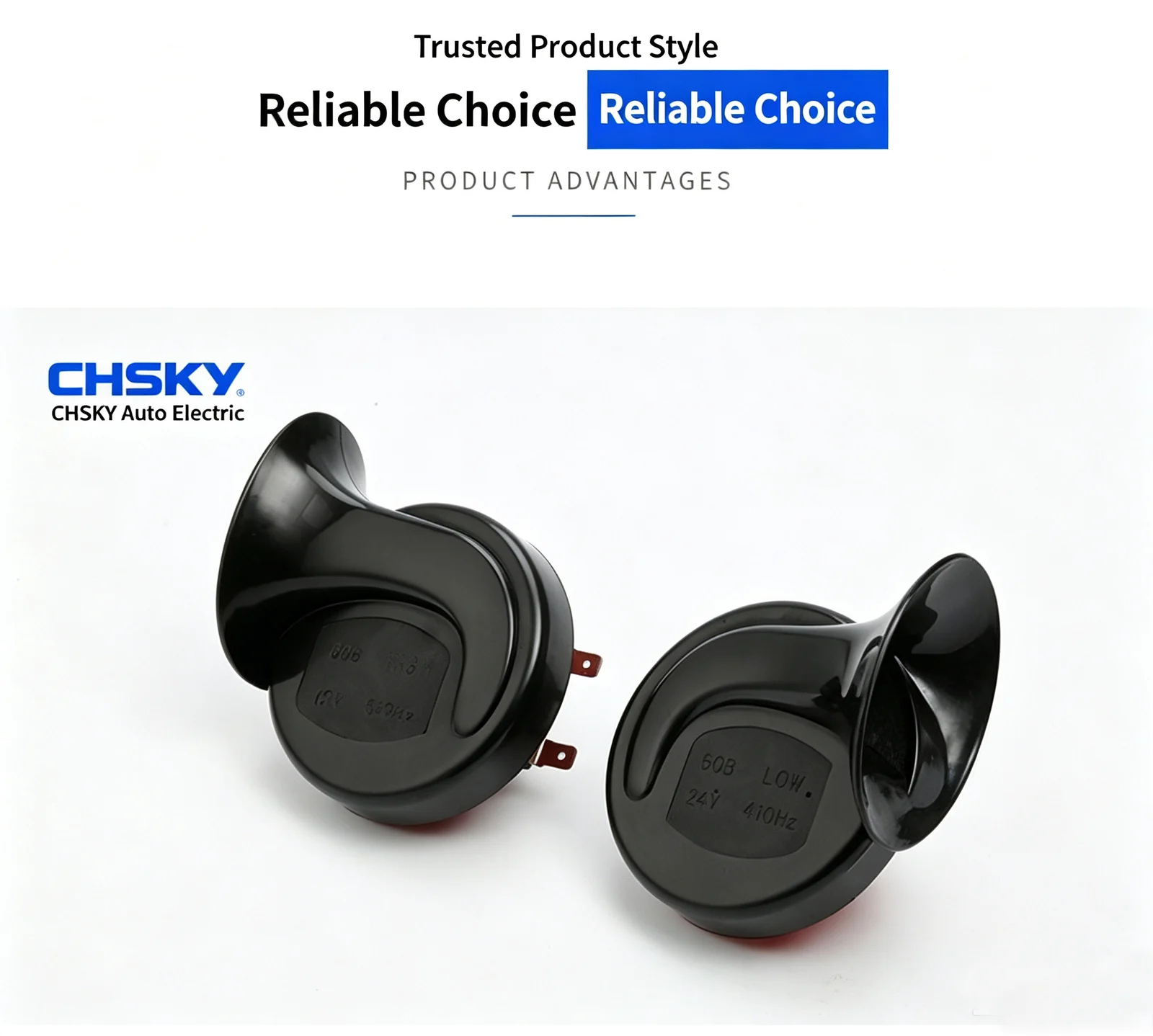 Universal High & Low Tone Snail Horn 12V 24V Waterproof Loud Car Replacement Speaker… — image 2