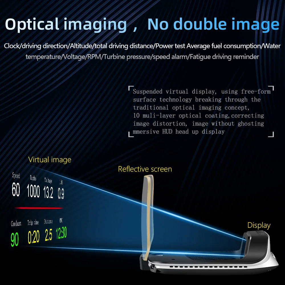 Universal HUD Head-up Display Speedometer — image 3