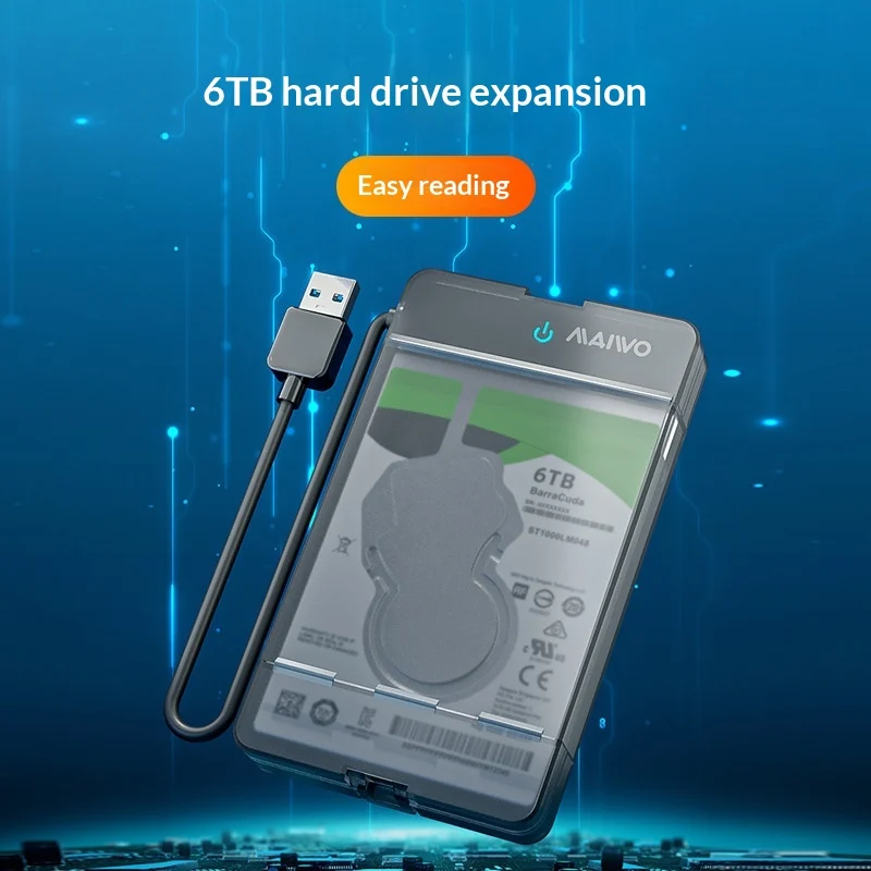 Universal Plastic External Hard Drive Enclosure — image 2
