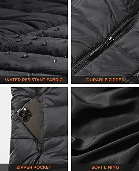 Updated Version Two-touch 15heat Zones LED Controller Heated Vest For Men & Women With… — image 3