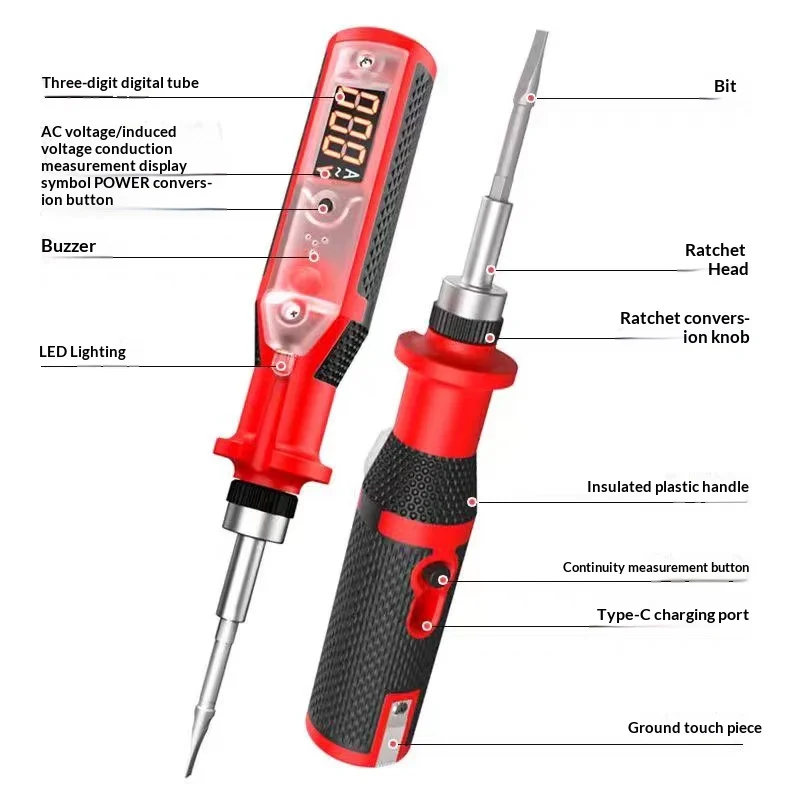 Upgraded Smart Voice-activated Digital Display Voltage Tester — image 4