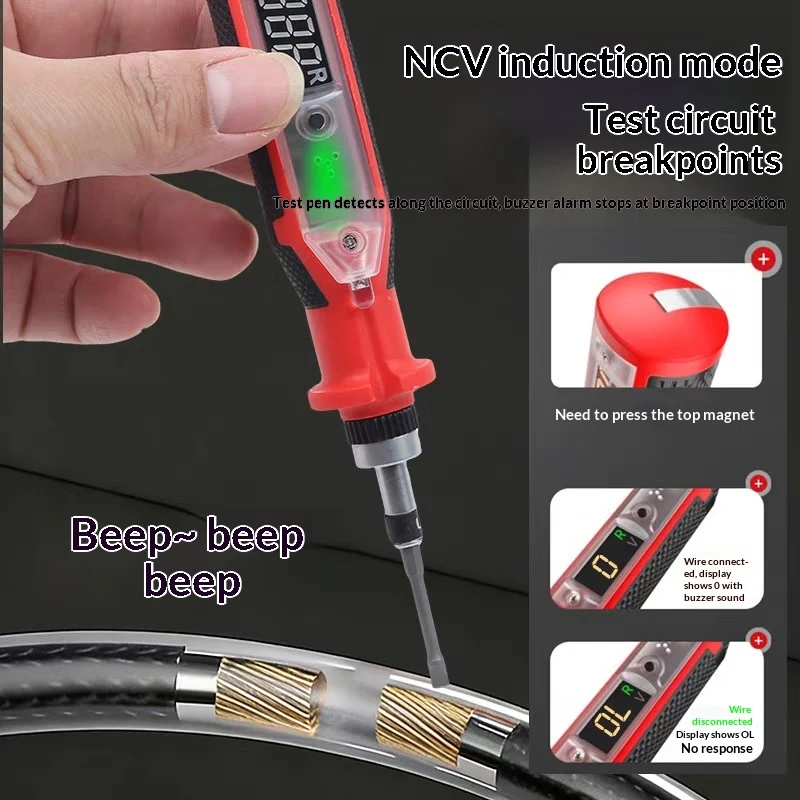Upgraded Smart Voice-activated Digital Display Voltage Tester — image 2