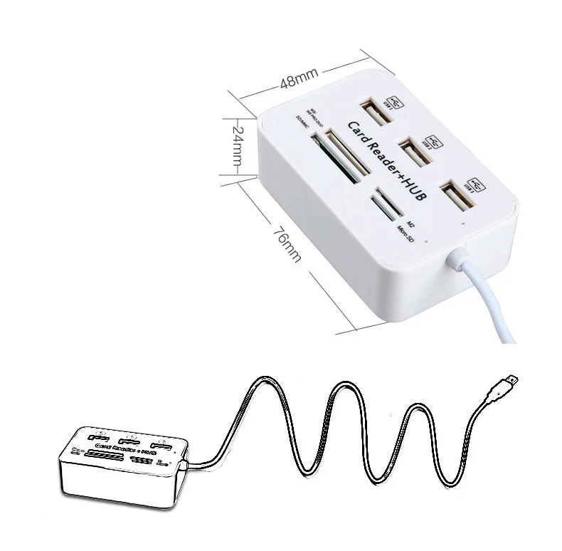 USB 2.0 HUB Multi-card Reader β image 1
