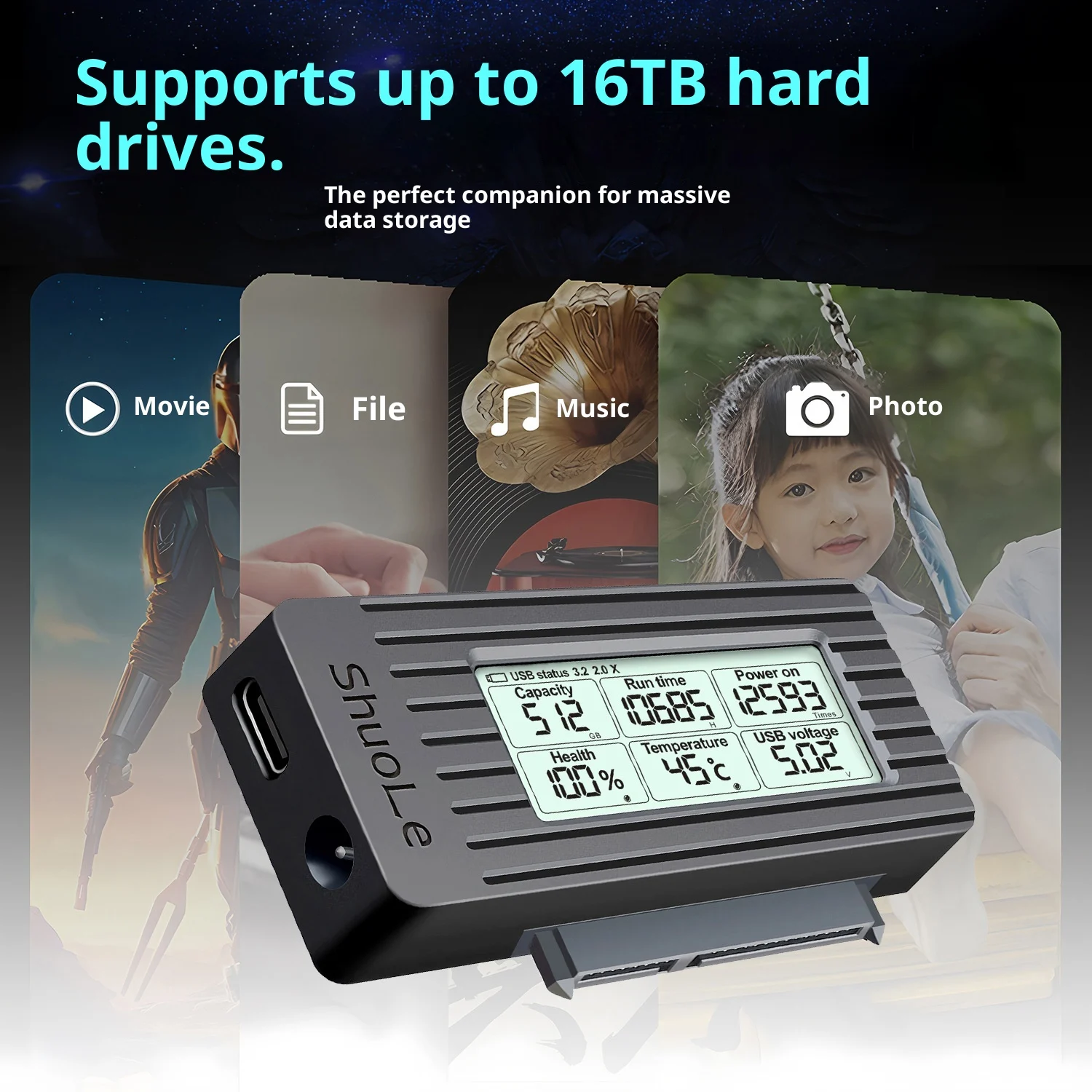 USB 3.2 Solid State Converter Cable Connector For Hard Disk — image 6