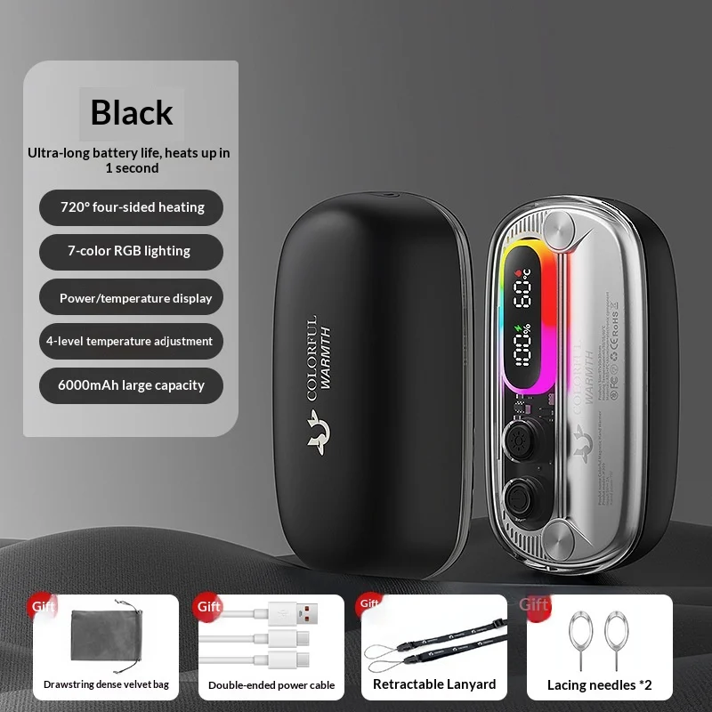 Usb-charged Mini Split-type Magnetic Hand Warmer — image 2