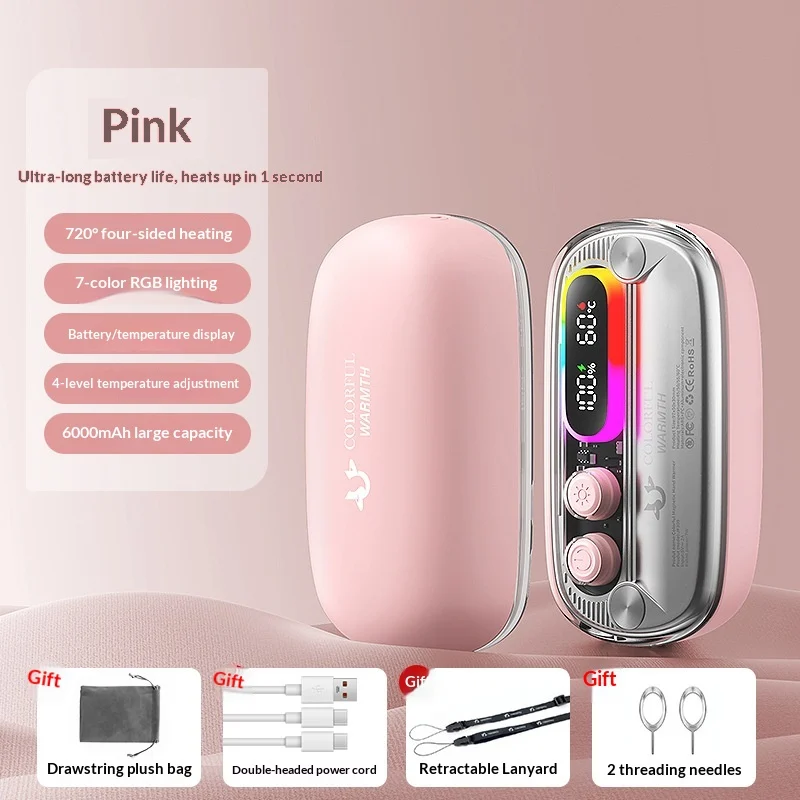 Usb-charged Mini Split-type Magnetic Hand Warmer — image 4