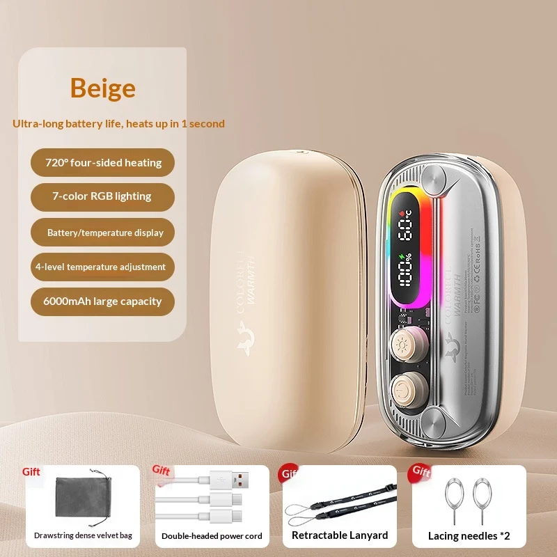 Usb-charged Mini Split-type Magnetic Hand Warmer — image 6
