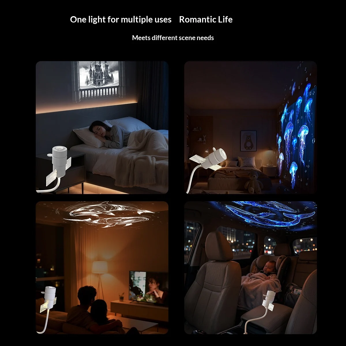 USB Projection Lamp Corporate Gift For Children Dual-mode Starry-sky Projector Night Light — image 3