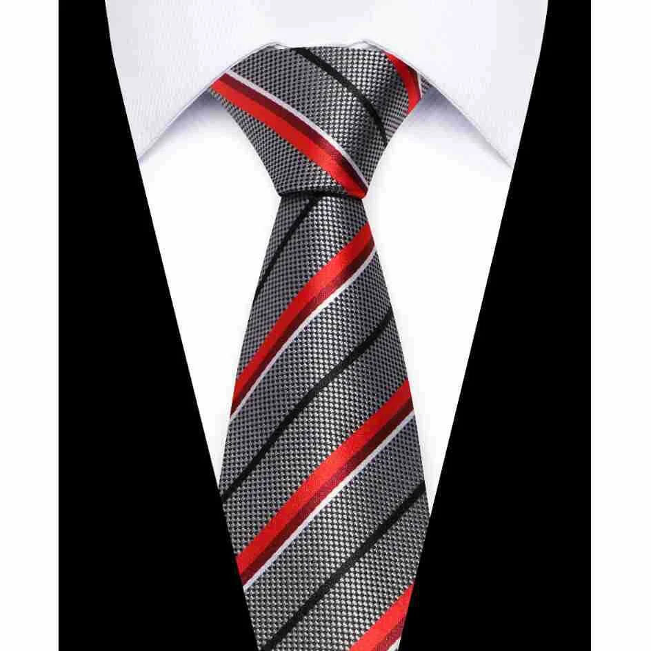 Usiness Striped Hand-stitched Polyester Tie — image 16