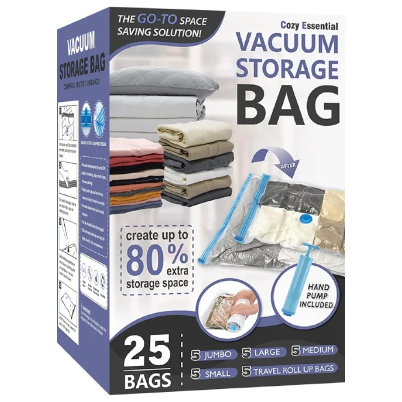 Vacuum Compression Bags For Storing Clothes And Cotton Quilts — image 1