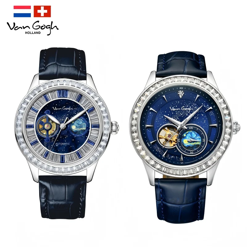 Vangogh Men's Geneva Series Art Automatic Mechanical Watch — image 8
