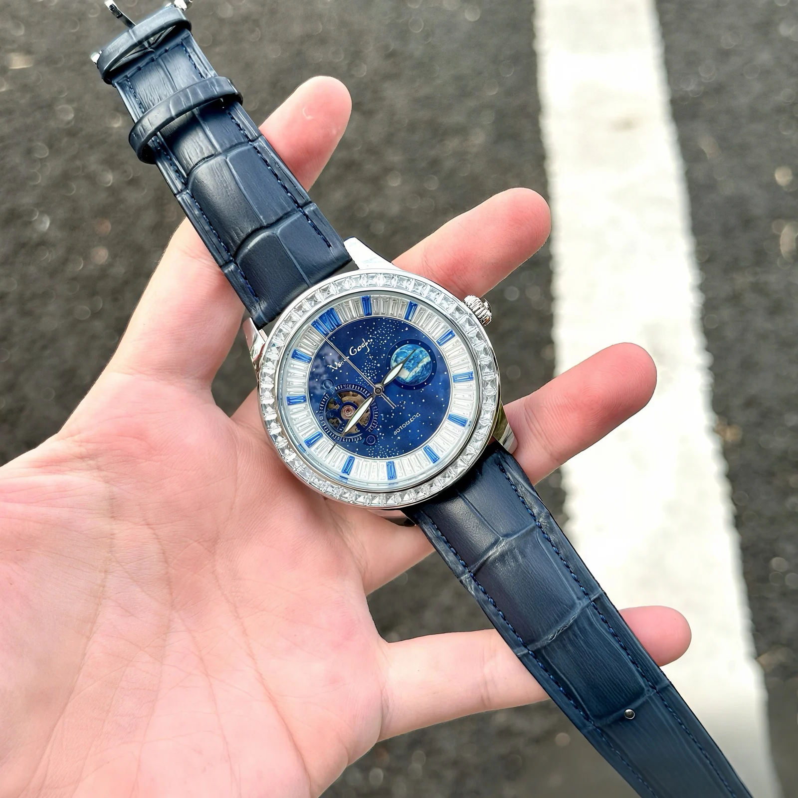 Vangogh Men's Geneva Series Art Automatic Mechanical Watch — image 5
