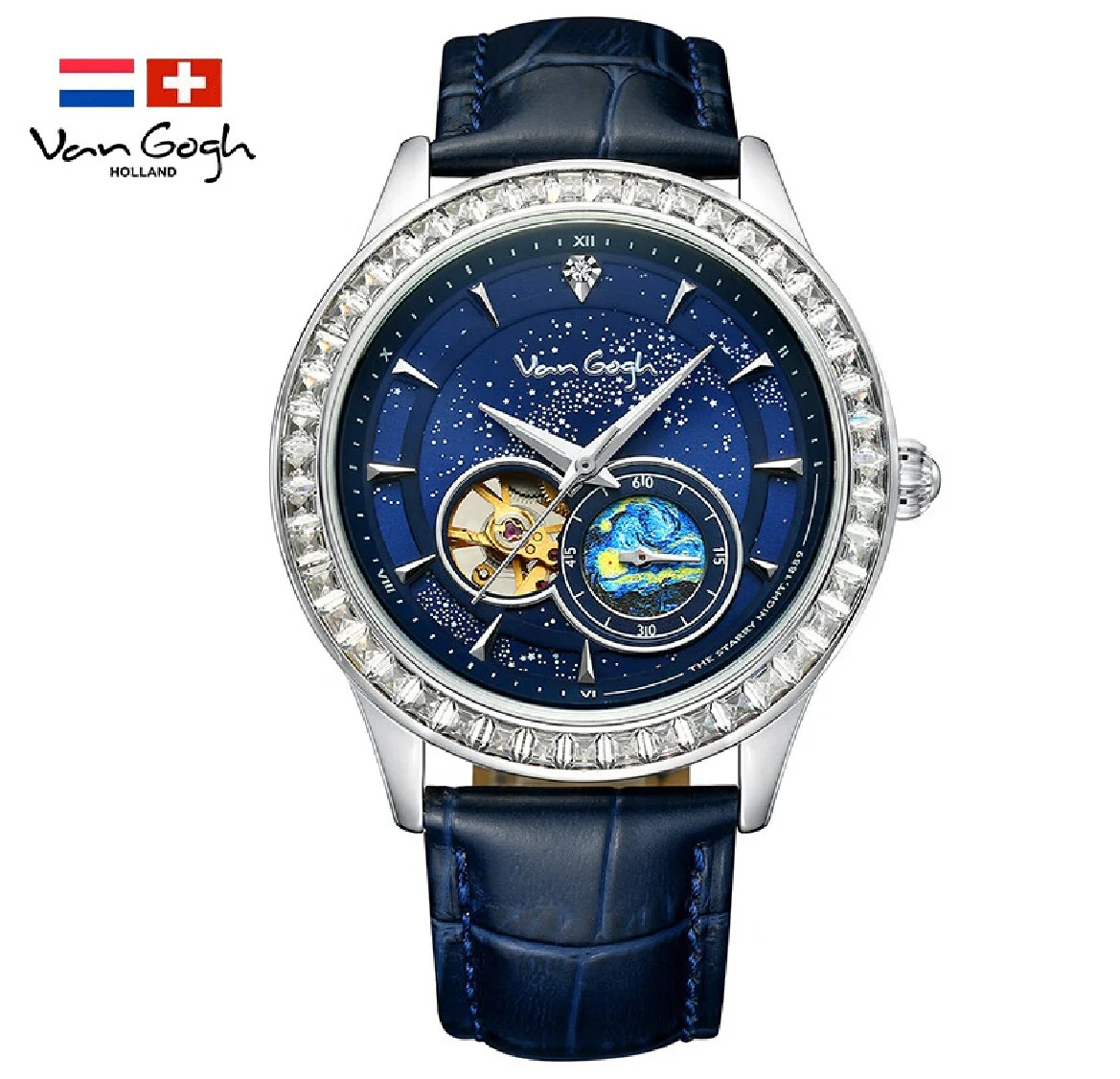 Vangogh Men's Geneva Series Art Automatic Mechanical Watch — image 7
