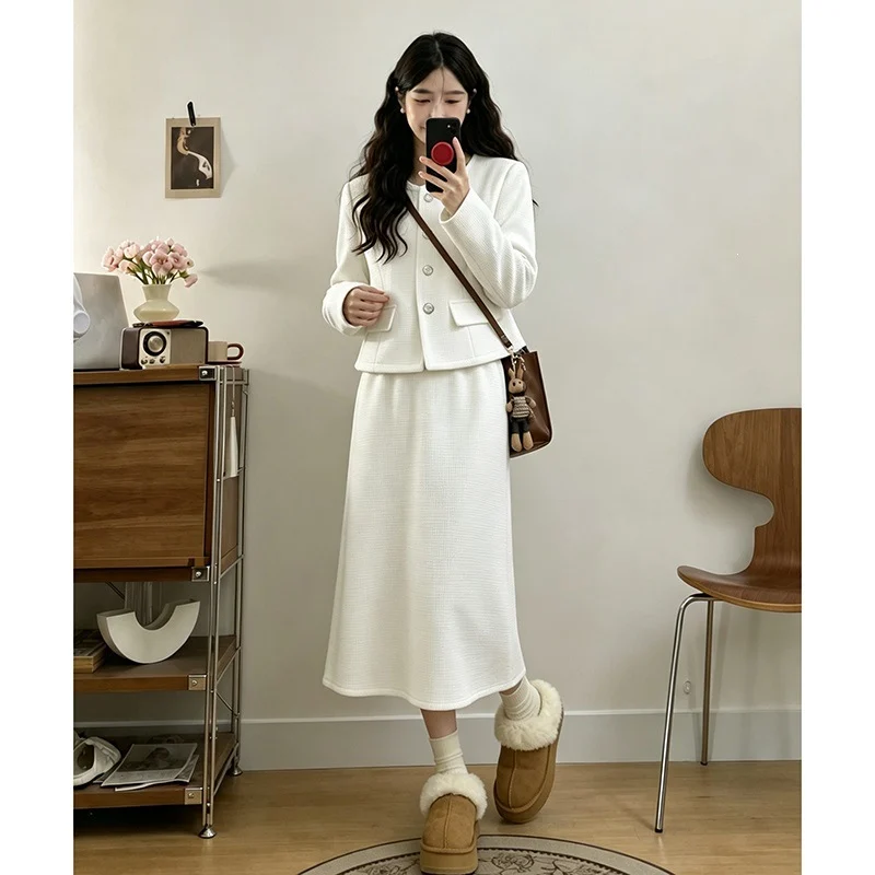 Velvet Jacket Sensory Anti-aging Skirt Set — image 2