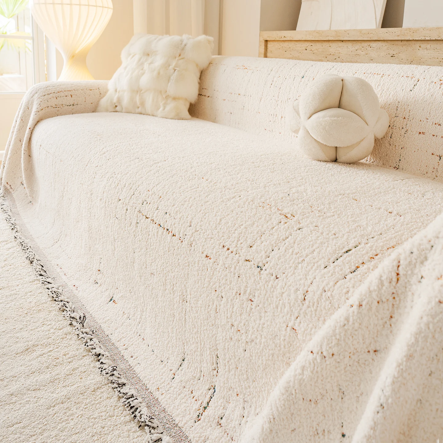 Velvet Sofa Cover All-season Universal Fit — image 4