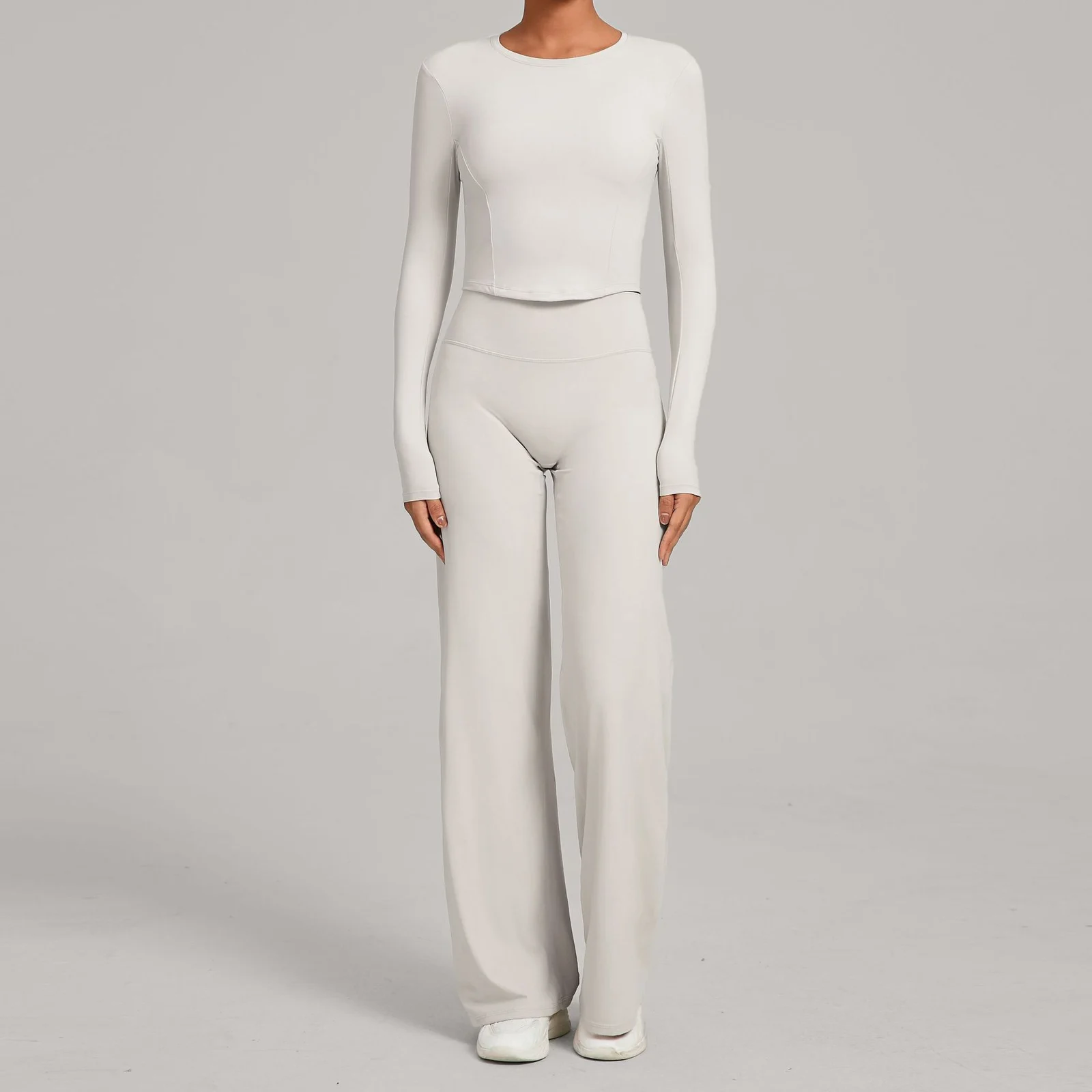 Versatile Nude-feel Quick-dry Two-piece Workout Set — image 10