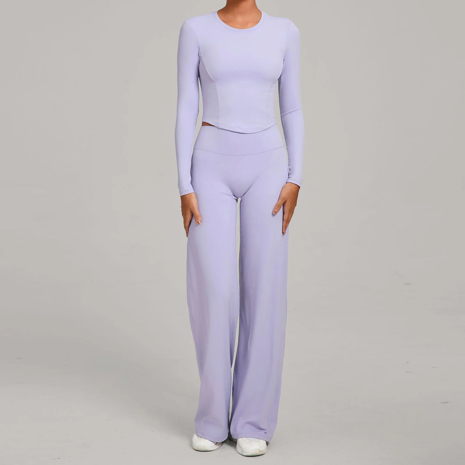 Versatile Nude-feel Quick-dry Two-piece Workout Set — image 13