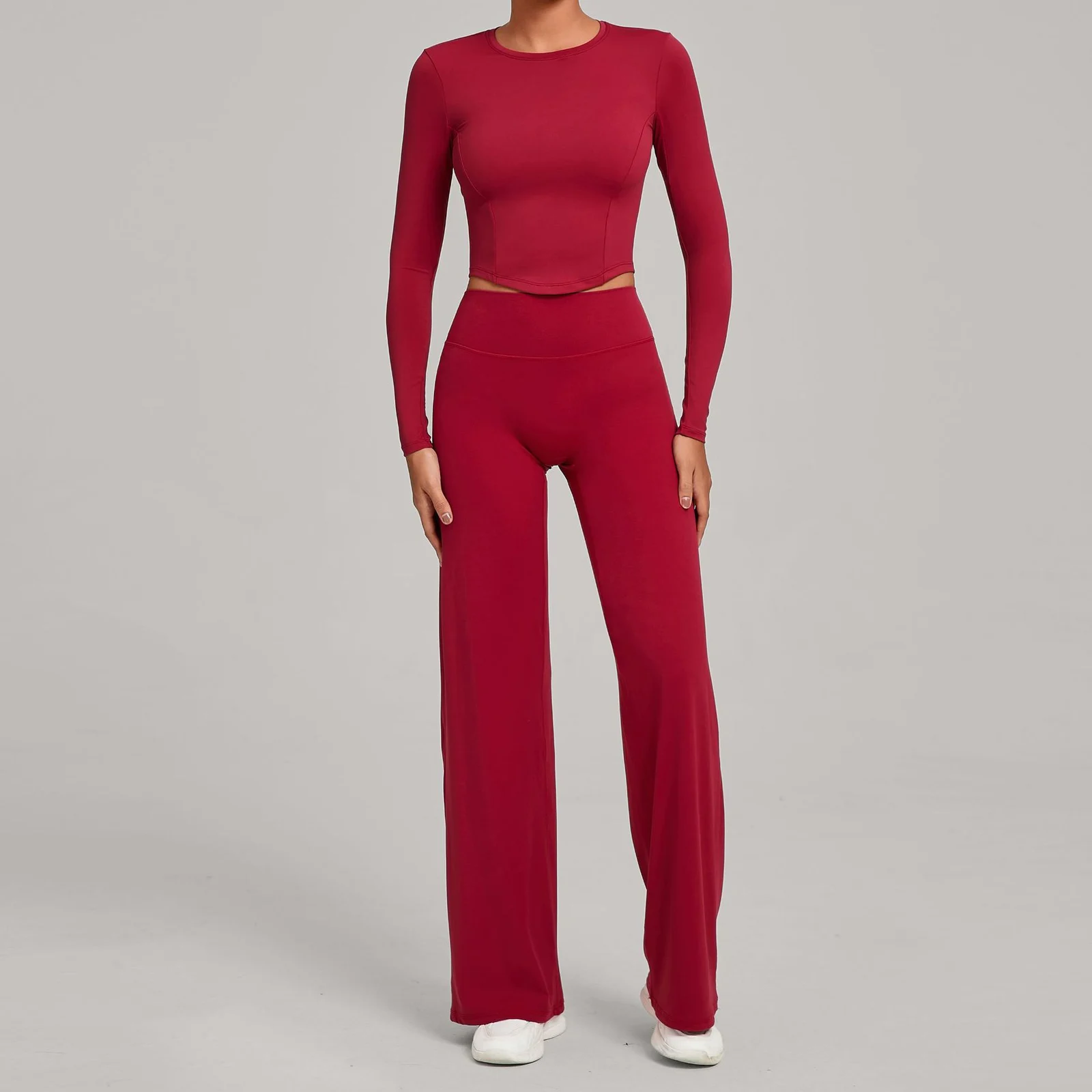 Versatile Nude-feel Quick-dry Two-piece Workout Set — image 11