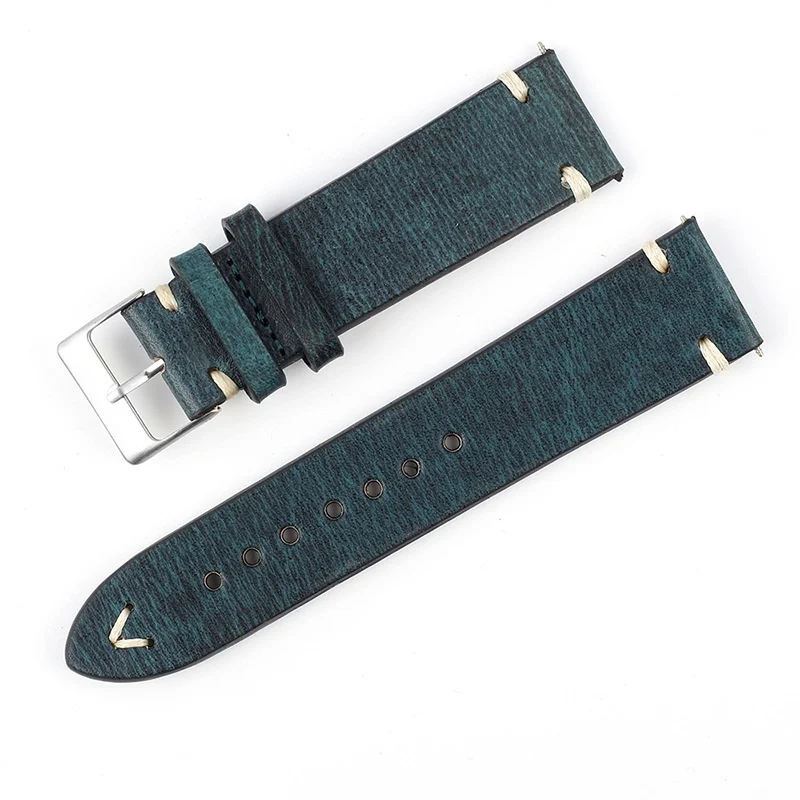 Versatile Retro Cowneck Patterned Leather Watch Strap — image 8
