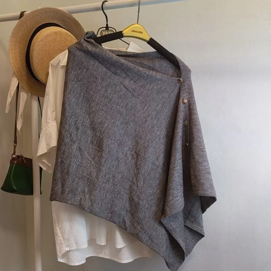 Versatile Slouchy Knit Vintage Womens Shawl With A Sophisticated Touch — image 7